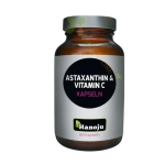 ХАНОЖУ АСТАКСАНТИН 8 мг + ВИТАМИН C 500 мг капсули 60 броя / HANOJU  ASTAXANTHIN 8 mg + VITAMIN C 500 mg 