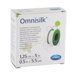 ХАРТМАН ОМНИСИЛК ХИПОАЛЕРГИЧНА АДХЕЗИВНА ЛЕНТА 1.25 см / 5 м / HARTMANN OMNISILK ADHESIVE TAPE OF SYNTHETIC SILK 1.25 cm / 5 m