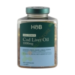 МАСЛО ОТ ЧИСТ ЧЕРЕН ДРОБ НА ТРЕСКА капсули 120 броя / HOLLAND BARRETT PURE COD LIVER OIL