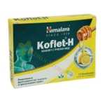 ХИМАЛАЯ КОФЛЕТ-H ПЧЕЛЕН МЕД С АРОМАТ НА ЛИМОН пастили 12 броя / HIMALAYA KOFLET-H HONEY AND LEMON FLAVOUR lozenges 