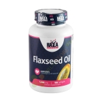 ХАЯ ЛАБС ЛЕНЕНО МАСЛО ОРГАНИК дражета 1000 мг 100 броя / HAYA LABS FLAXSEED OIL ORGANIC