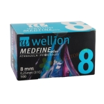 ИНСУЛИНОВА ИГЛА MEDFINE PLUS 8 мм 100 броя / WELLION MEDFINE PLUS INSULIN NEEDLE 8 mm 