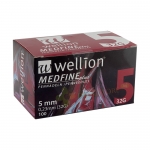 ИНСУЛИНОВА ИГЛА MEDFINE PLUS 5 мм 100 броя / WELLION MEDFINE PLUS INSULIN NEEDLE 5 mm