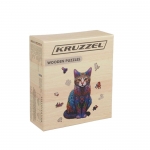 ДЪРВЕН КРЕАТИВЕН ПЪЗЕЛ КОТКА KRU22878 / ISO WOODEN PUZZLES CAT