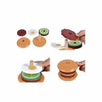 ДЕТСКИ ДЪРВЕН СОРТЕР БУРГЕР KRU22673 / ISO WOODEN TOY HAMBURGER