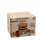 ДЕТСКИ ДЪРВЕН СОРТЕР БУРГЕР KRU22673 / ISO WOODEN TOY HAMBURGER