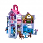 СГЪВАЕМА КЪЩА ЗА КУКЛИ С АКСЕСОАРИ ЗА ИГРА KRU22612 / ISO DOLL HOUSE