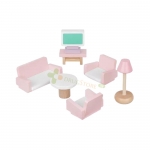 КОМПЛЕКТ ДЪРВЕНИ МЕБЕЛИ ЗА КУКЛИ KRU22609 / ISO DOLLS FURNITURES 