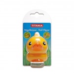 ТИТАНИЯ НОКТОРЕЗАЧКА ЗА ДЕЦА ПАТЕ модел 1052/11B / TITANIA NAIL CLIPPER CHILDREN DUCK model 1052/11B