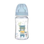 КАНПОЛ АНТИКОЛИК ШИШЕ BONJOUR PARIS СИНЬО 3 м+ 240 мл / CANPOL BABIES ANTI-COLIC BOTTLE BONJOUR PARIS BLUE 3 м+