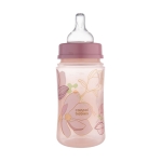 КАНПОЛ АНТИКОЛИК ШИШЕ С ШИРОКО ГЪРЛО ГОЛД РОЗОВО 3 м+ 240 мл / CANPOL BABIES ANTICOLIC BOTTLE WITH WIDE NECK GOLD PINK 3 m+