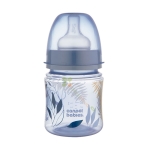 КАНПОЛ АНТИКОЛИК ШИШЕ С ШИРОКО ГЪРЛО ГОЛД СИНЬО 0 м+ 120 мл / CANPOL BABIES ANTICOLIC BOTTLE WITH WIDE NECK GOLD BLUE 0 m+