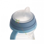 КАНПОЛ ЧАША СЪС СЛАМКА BONJOUR PARIS СИНЯ 150 мл / CANPOL BABIES CUP WITH SILICONE SPOUT BONJOUR PARIS BLUE 150 ml