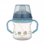 КАНПОЛ ЧАША СЪС СЛАМКА BONJOUR PARIS СИНЯ 150 мл / CANPOL BABIES CUP WITH SILICONE SPOUT BONJOUR PARIS BLUE 150 ml