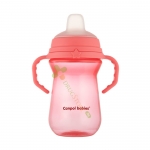 КАНПОЛ ЧАША СЪС СЛАМКА РОЗОВА 250 мл / CANPOL BABIES CUP WITH SILICONE SPOUT PINK 250 ml