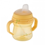 КАНПОЛ ЧАША СЪС СЛАМКА ЖЪЛТА 150 мл / CANPOL BABIES CUP WITH SILICONE SPOUT YELLOW 150 ml