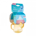 КАНПОЛ ЧАША СЪС СЛАМКА ЖЪЛТА 150 мл / CANPOL BABIES CUP WITH SILICONE SPOUT YELLOW 150 ml