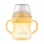 КАНПОЛ ЧАША СЪС СЛАМКА ЖЪЛТА 150 мл / CANPOL BABIES CUP WITH SILICONE SPOUT YELLOW 150 ml