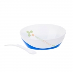 КАНПОЛ КУПА ЗА ХРАНА С КАПАК И ЛЪЖИЦА СИНЯ 9 м+ 350 мл / CANPOL BABIES BOWL WITH SPOON BLUE 9 m+ 