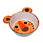 КАНПОЛ МЕЛАМИНОВА КУПА С УШИЧКИ HELLO LITTLE ОРАНЖЕВА / CANPOL BABIES MELAMINE BOWL WITH HANDLES CANPOL BABIES HELLO LITTLE ORANGE 4 m+