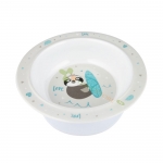 КАНПОЛ МЕЛАМИНОВА КУПА С ВАКУУМЕН РИНГ EXOTIC ANIMALS СИВА 270 мл / CANPOL BABIES MELAMINE BOWL WITH VACUUM RING EXOTIC ANIMALS GREY