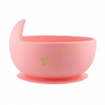 КАНПОЛ СИЛИКОНОВА КУПА С ВАКУУМЕН РИНГ РОЗОВА 330 мл / CANPOL BABIES SILICONE BOWL WITH VACUUM RING PINK