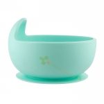 КАНПОЛ СИЛИКОНОВА КУПА С ВАКУУМЕН РИНГ ТЮРКОАЗ 330 мл / CANPOL BABIES SILICONE BOWL WITH VACUUM RING TURQUOISE