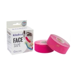 КИНДМАКС КИНЕЗИО ЛЕНТА ЗА ЛИЦЕ РОЗОВА 2,5 см х 5 м 2 броя / KINDMAX FACE TAPE LIGHT PINK
