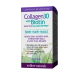 КОЛАГЕН 30 + БИОТИН таблетки 120 броя / WEBBER NATURALS COLLAGEN 30 WITH BIOTIN