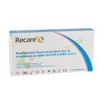 КОМБИНИРАН БЪРЗ АНТИГЕНЕН ТЕСТ ЗА ОТКРИВАНЕ НА ГРИП ТИП А/Б И SARS-COV-2 (ТАМПОН) 1 брой / RECARE SARS-COV-2 & INFLUENZA A/B ANTIGEN COMBO RAPID TEST
