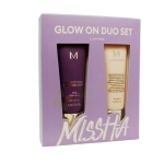 КОМПЛЕКТ ПЕРФЕКТ КАВЪР СЕРУМ BB КРЕМ ЗА ЛИЦЕ SPF50 №21 20 мл + BB BOOMER БАЗА ЗА ГРИМ 20 мл / MISSHA GLOW ON DUO SET