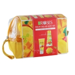 КОЗМЕТИЧЕН КОМПЛЕКТ FRUIT SALAD МАНГО, КИВИ И АВОКАДО + ГЪБА ЗА БАНЯ / NATURES OF AGIVA ROSES FRUID SALAD GIFT SET