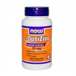 НАУ ФУДС L-ОПТИЦИНК капсули 30 мг. 100 броя / NOW FOODS L-OPTIZINC