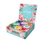 ЛОВАРЕ ЧАЙ АСОРТИ BUTTERFLY филтър пирамида 9 вида х 5 броя / LOVARE TEA COLLECTION BUTTERFLY 9 FLAVOURS tea bags pyramids 9 х 5