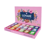 ЛОВАРЕ ЧАЙ АСОРТИ GREAT PARTEA PINK филтър 18 вида х 5 броя / LOVARE LOVARE GREAT PARTEA PINK tea bags 18 х 5 