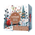 ЛОВАРЕ ЧАЙ АСОРТИ WINTER FEST TEA 6 вида х 15 броя / LOVARE WINTER FEST TEA tea bags 6 х 15