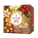 ЛОВАРЕ ЧАЙ АСОРТИ WINTER FEST филтър 6 вида х 15 броя / LOVARE TEA ASSORTED WINTER FEST COLLECTION tea bags 6 х 15