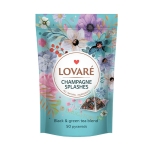 ЛОВАРЕ ЧАЙ CHAMPAGNE SPLASHES филтър пирамида 50 броя / LOVARE TEA CHAMPAGNE SPLASHES tea bags pyramids 
