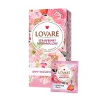 ЛОВАРЕ ЧАЙ SRAWBERRY MARSHMALLOW филтър 24 броя / LOVARE SRAWBERRY MARSHMALLOW tea bags