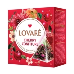 ЛОВАРЕ ЧАЙ В ПИРАМИДА CHERRY CONFITURE филтър 15 броя / LOVARE CHERRY CONFITURE tea bags