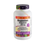 МАГНЕЗИЙ БИСГЛИЦИНАТ капсули 200 мг 240 броя / WEBBER NATURALS ЛС MAGNESIUM BISGLYCINATE  