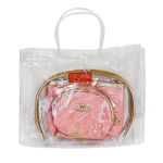 МАГНУМ КОМПЛЕКТ КОЗМЕТИЧНИ НЕСЕСЕРИ ОВАЛ 3 в 1 671 / SOLINGEN MAGNUM COSMETIC TOILETRY BAGS OVAL 3 IN 1 671