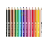 МИЛАН АКВАРЕЛНИ МОЛИВИ 24 ЦВЯТА + ЧЕТКА / MILAN TRIANGULAR WATERCOLOR PENCILS 24 COLORS + BRUSH