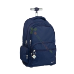 МИЛАН 1918 РАНИЦА С КОЛЕЛЦА И 6 ЦИПА 25 литра ТЪМНОСИНЯ / MILAN 1918 BACKPACK WITH WHEELS AND 6 ZIPPERS 25 liters DARK BLUE