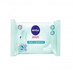 НИВЕА БЕБЕ МОКРИ КЪРПИ СЕНЗИТИВ 63 броя / NIVEA BABY SENSITIVE WET WIPERS 63