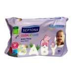 МОКРИ КЪРПИ СЕПТОНА БЕБЕ АЛОЕ КАЛМ ЕНД КЕЪР 60 броя / AROMA SEPTONA BABY WET WIPES ALOE CALM `N CARE