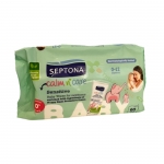 МОКРИ КЪРПИ СЕПТОНА БЕБЕ КАЛМ ЕНД КЕЪР СЕНЗИТИВ 60 броя / AROMA SEPTONA BEBE CALM'N CARE SENSITIVE WET WIPES