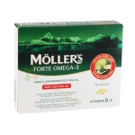 МЬОЛЕРС ФОРТЕ ОМЕГА 3 МАСЛО ОТ ДРОБ НА ТРЕСКА капсули 30 броя / MOELLER'S FORTE OMEGA 3 COD LIVER OIL