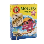 МЬОЛЕРС ОМЕГА 3 ЛАЙМ И МАРАКУЯ желирани таблетки 27 броя / MOELLER'S OMEGA 3 LEMON LIME AND PASSION FRUIT gummy jellies