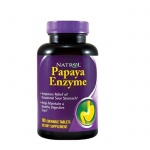 НАТРОЛ ПАПАЯ ЕНЗИМ дъвчащи таблетки 100 броя / NATROL PAPAYA ENZYME